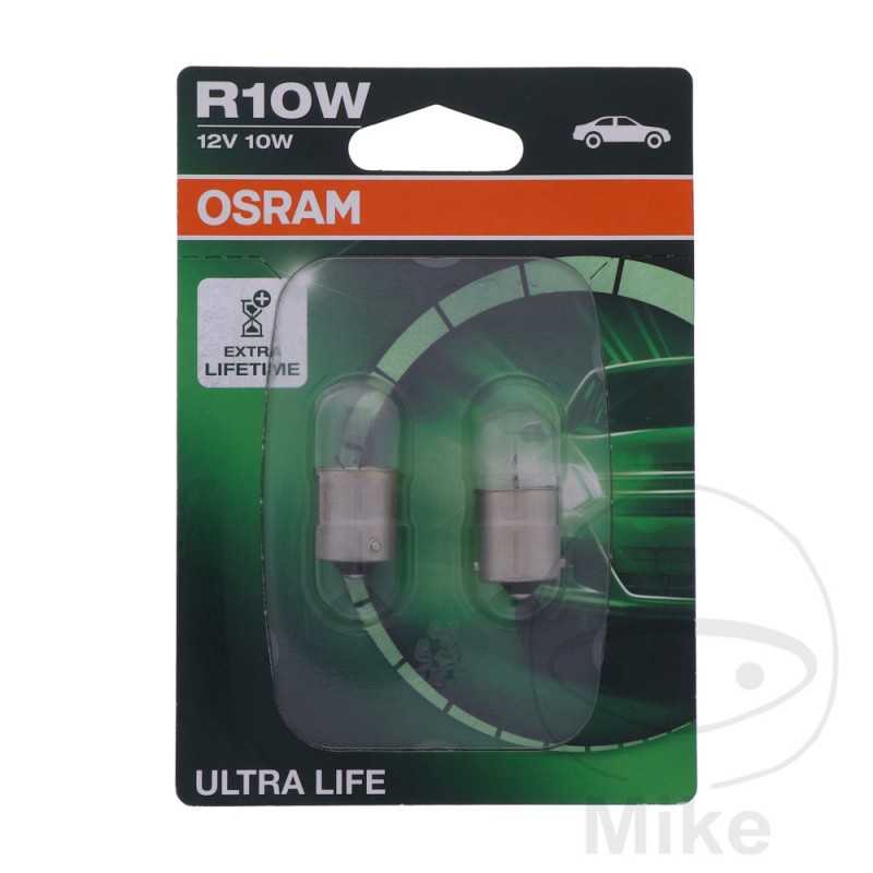 OSRAM Blister 2 bulb lamps 12V 10W BA15S 
ULTRA LIFE 159.18.90