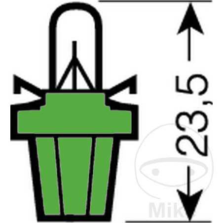 OSRAM plastic base bulb 12V 2W B8.5D ORIGINAL 159.46.47