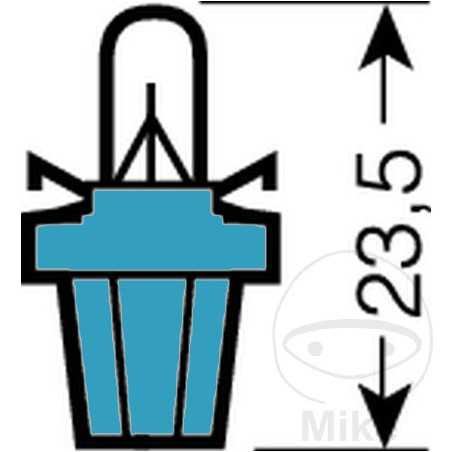 OSRAM plastic base bulb 12V 1.2W BX8.5D ORIGINAL 159.47.61