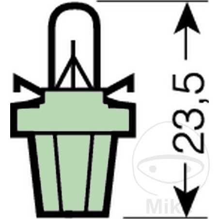 OSRAM plastic base bulb 12V 2W B8.5D
ORIGINAL 159.47.87