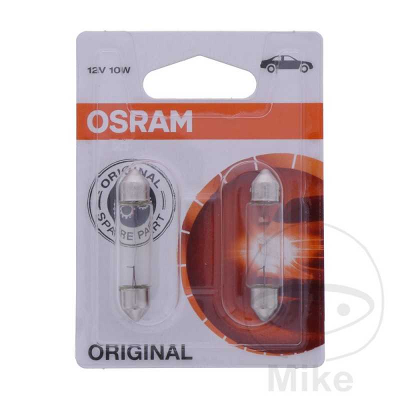 OSRAM Blister 2 bulb lamps for car 12V 10W SV8.5-8 
 FESTOON 159.79.54