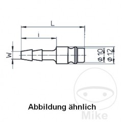 EWO plug-in air nozzle LW 13 MM 656.53.45