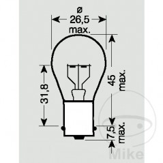 JMP LAMP, LIGHT BULB 6V 21W 
BA15S 705.08.57