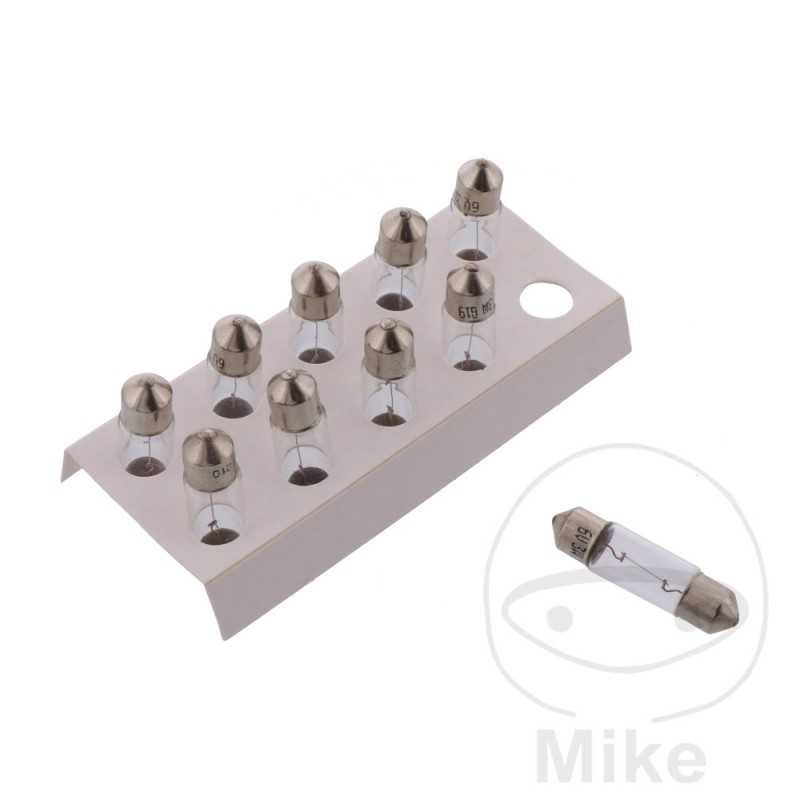 JMP Caja 10 lámparas bombilla 6V 3W 
SV7-8 8.2 X 28 MM FESTON 705.01.88