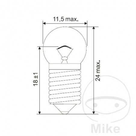 JMP LAMP, LIGHT BULB 6V 0.6W
E10 705.08.62
