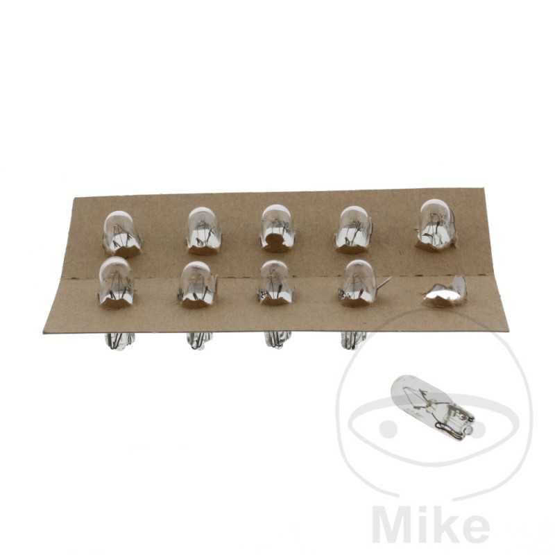 JMP Box of 10 bulb lamps 12V 3W 
W2.1X6.5D 705.01.96
