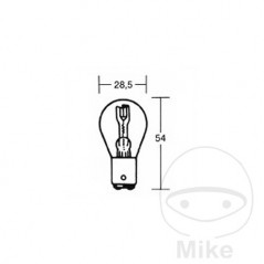 JMP LAMP, LIGHT BULB 6V 18/18W 
BAX15D 705.04.42