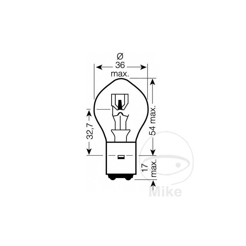 JMP LAMP, LIGHT BULB 12V 35/35W 
BA20D 705.04.81