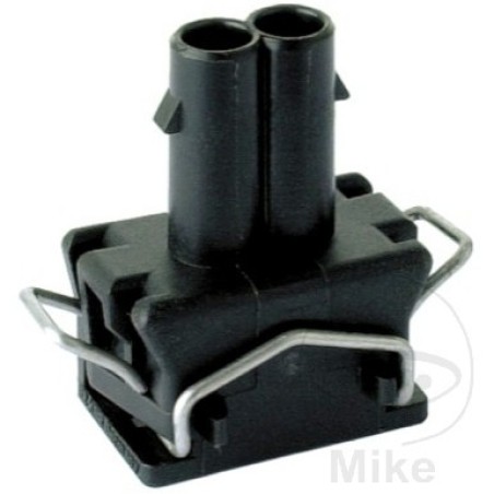 2-poliges flachstecker-buchsengehäuse