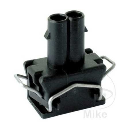 Carcasa hembra de enchufe plano 2 polos 158.01.23