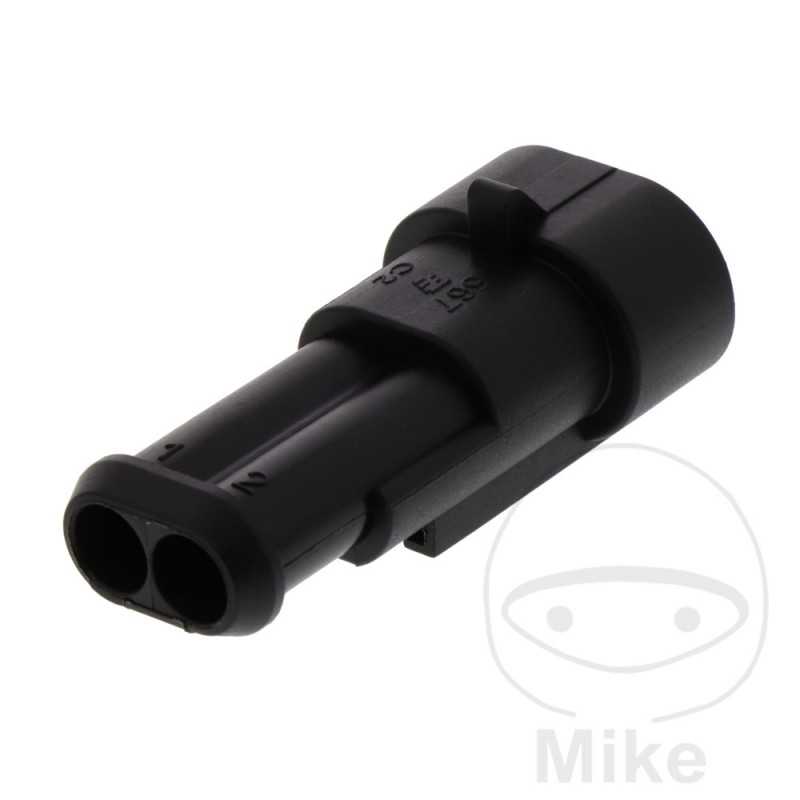 JMP 2-pole flat connector housing 158.02.09