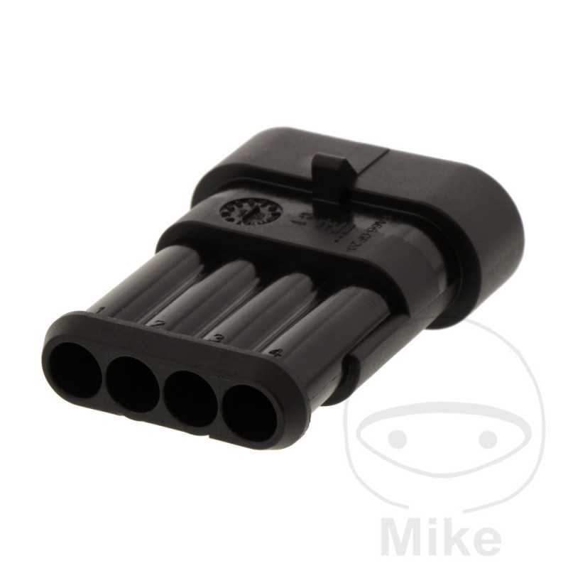 JMP Carcasa de conector plano 4 polos 158.02.11