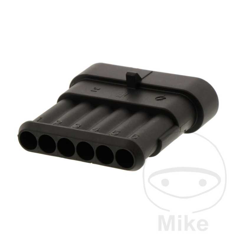 JMP Carcasa de conector plano 6 polos 158.02.13