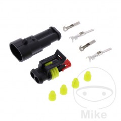 JMP Kit carcasa conector enchufe 2 polos TYCO AMP 158.06.93