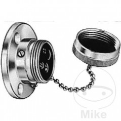 HELLA 2-pole plug with screwed cover rubber seal 1468008 146.73.80