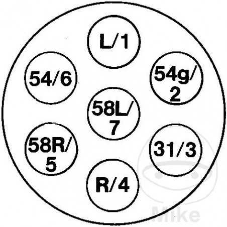 HERTH+BUSS 12V 7-pole plug with rubber seal 1468032 146.80.40