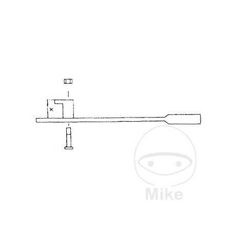 PEITZ Palanca freno de mano para remolque 21 MM L 450 338.62.01