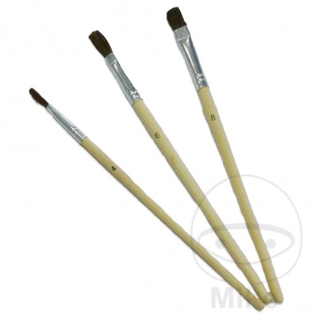 Set of 3 fine bristle brushes 4-6-8 MM 561.03.24