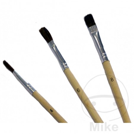 Set of 3 fine bristle brushes 4-6-8 MM 561.03.24