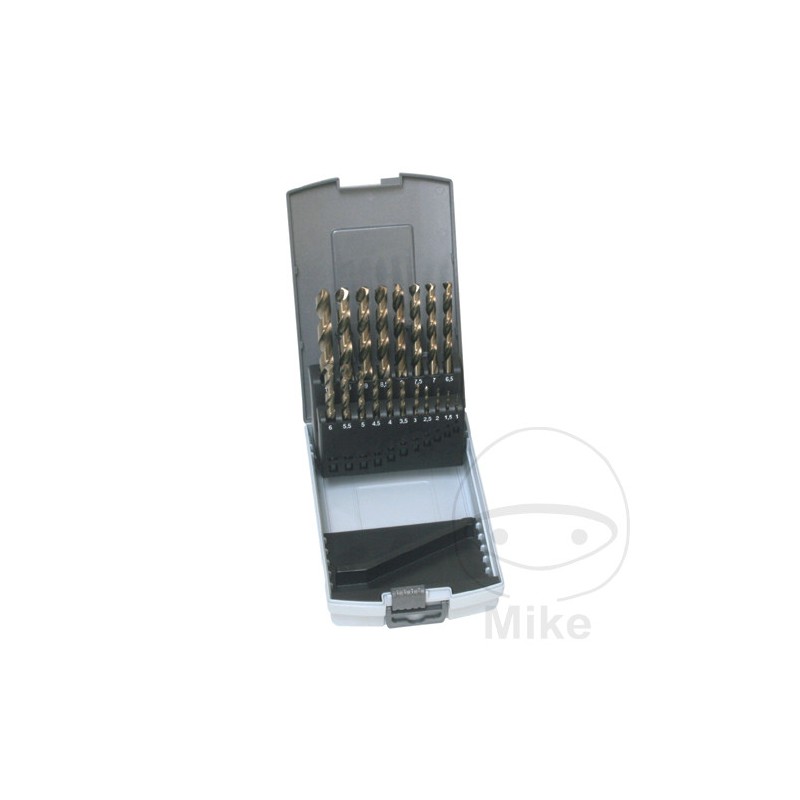 Juego 19 brocas para metal HSS-CO Ø 1.0-10.0 MM 637.00.27