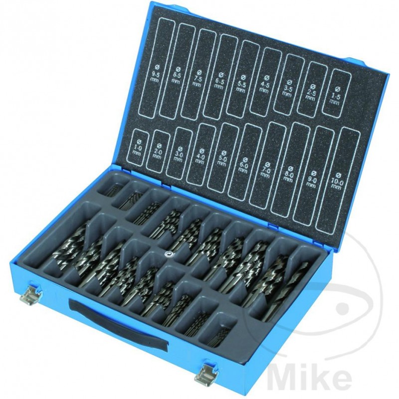 Set of 170 drill bits for metal HSS Ø 1.0-10.0 MM 637.18.92
