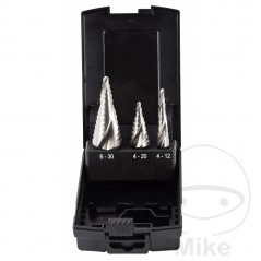 Set of 3 spiral drill bits HSS 4-12 / 4-20 6-30 MM 644.00.02
