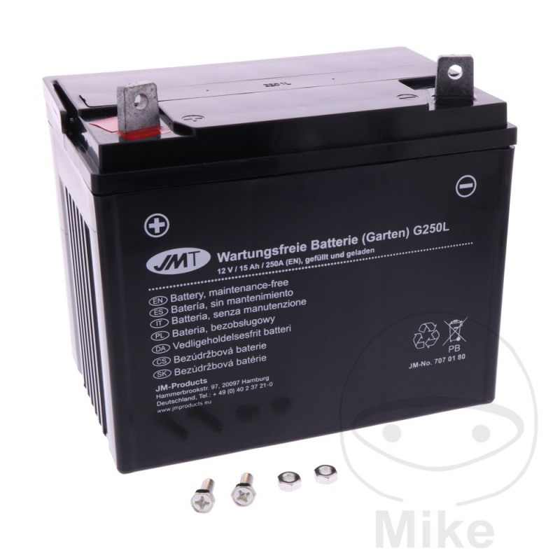 JMT Batería máquina de jardín sin mantenimiento G250L WET 707.01.80
