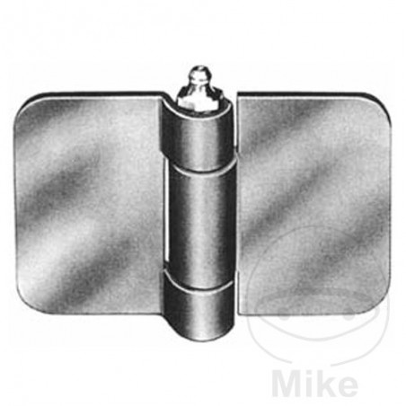 Concealed Rolled Door Hinge 50/50 MM 338.75.78