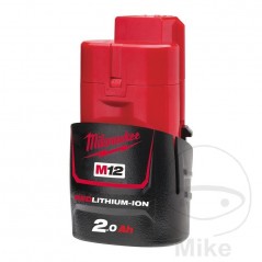 MILWAUKEE Batería recargable para herramienta eléctrica 12V 2AH M12 B2 685.03.02