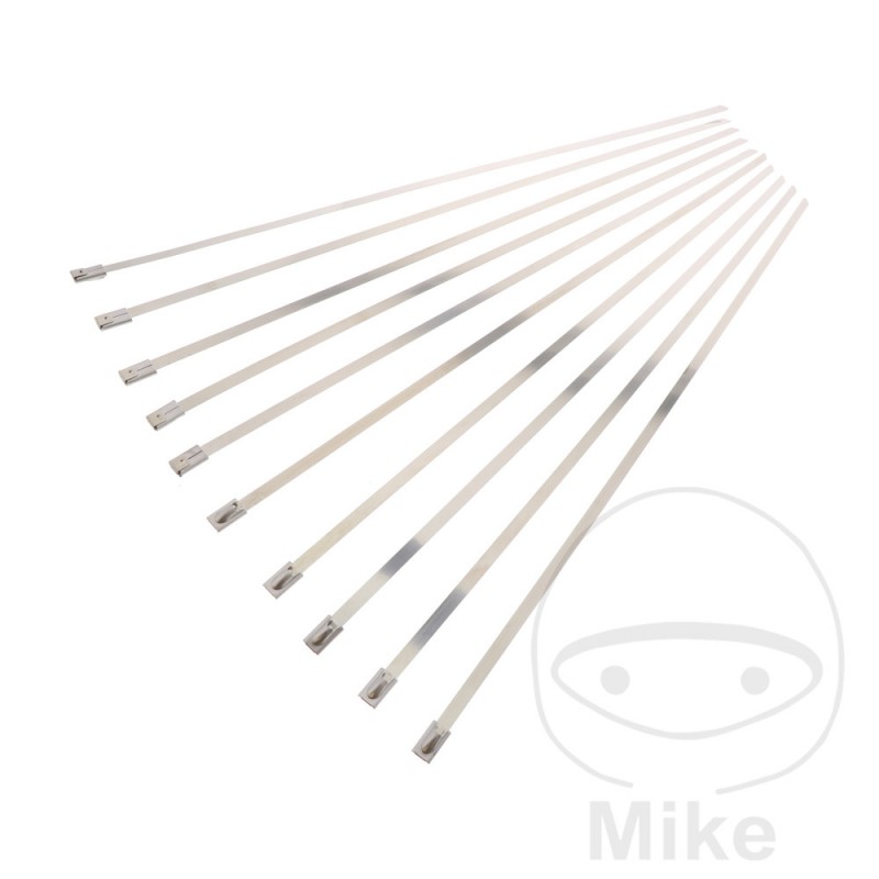 JMP Pack of 10 cable ties 4.5 X 370 MM V2A 158.13.70