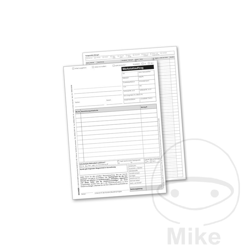 Pack 500 hojas de trabajo en alemán DIN A5 298.00.63