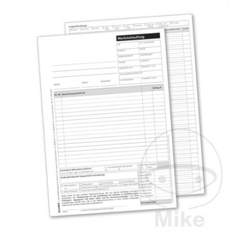 Pack 500 worksheets in German DIN A4 298.00.64