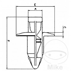 TOURMAX Pack 10 fixing rivets ALTN: 4810629 775.02.27