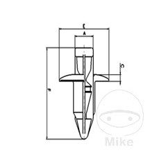 TOURMAX Pack 10 fixing rivets TRACCIÓN Y PRESIÓN 775.07.19