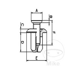 TOURMAX Pack 10 threaded fixing rivets 775.07.29