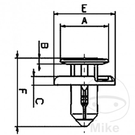 TOURMAX Pack 10 fixing rivets TRACCIÓN Y PRESIÓN 775.01.44