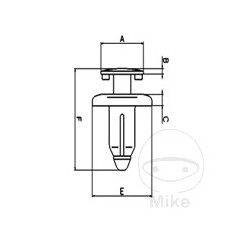TOURMAX Pack 10 fixing rivets 775.07.20