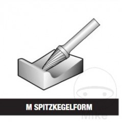 FLEXOVIT Cortador eliminador de rebabas 10X20X65 Z6 564.03.98