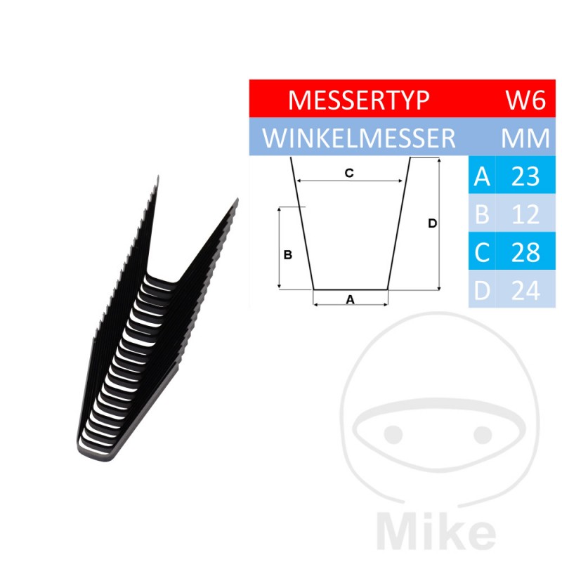 Set of 10 cutter blades W 6 611.08.03