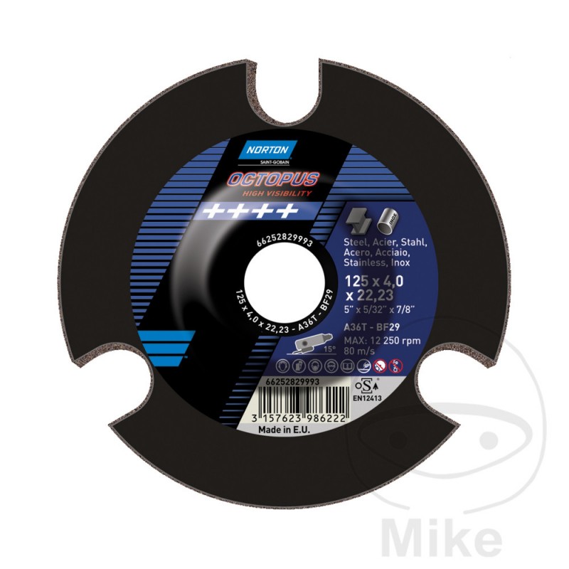 NORTON polishing disc 125 X 4 22 K60 OCTUPUS 564.53.38