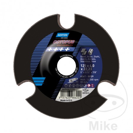 NORTON polishing disc 125 X 4 22 K60 OCTUPUS 564.53.38