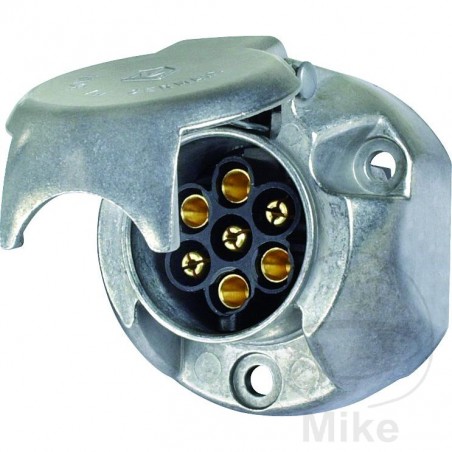 HERTH+BUSS Conector enchufe remolque 7 polos aluminio 12V 146.71.90
