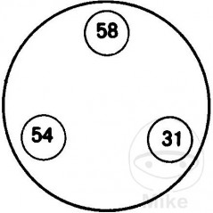 HERTH+BUSS Conector enchufe remolque 3 polos 24V BOX 146.78.93
