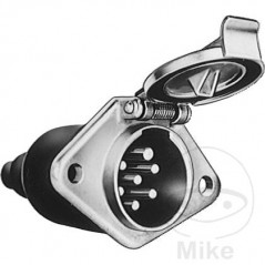HERTH+BUSS Trailer plug connector 7 poles aluminum 24V 146.79.68