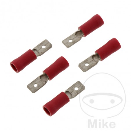 JMP Pack of 5 insulated flat connectors 0.5-1.5 4.8 MM 158.02.83