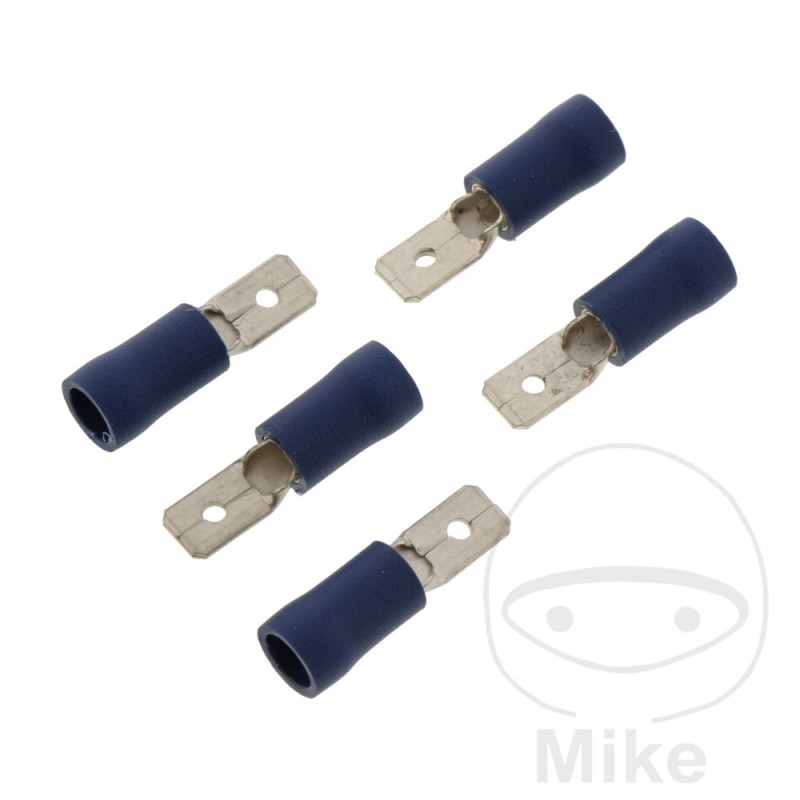 JMP Pack 5 conectores planos aislados 1.5-2.5 4.8 MM 158.02.84