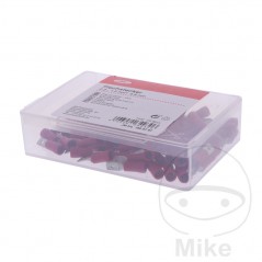 JMP Pack of 100 insulated flat connectors 0.5-1.5 4.8 MM 158.07.87