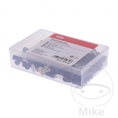 JMP Pack of 100 insulated flat connectors 1.5-2.5 6.3 MM 158.07.88