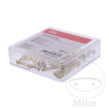JMP Pack of 25 flat connectors 0.5-1.0 6.3 MM 158.08.31