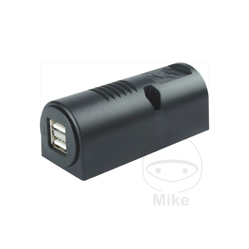 HERTH+BUSS Double screwable USB socket 2X2500 MA 194.00.94